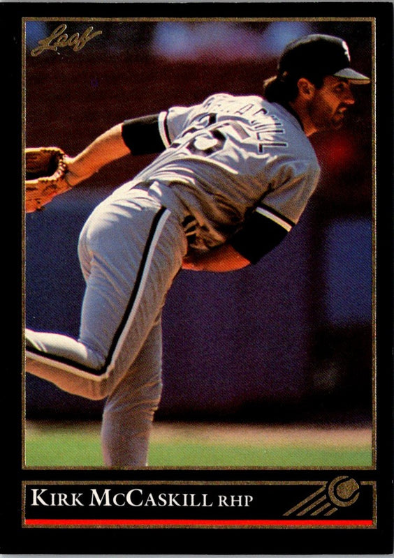 1992 Leaf Black Gold Kirk McCaskill #517