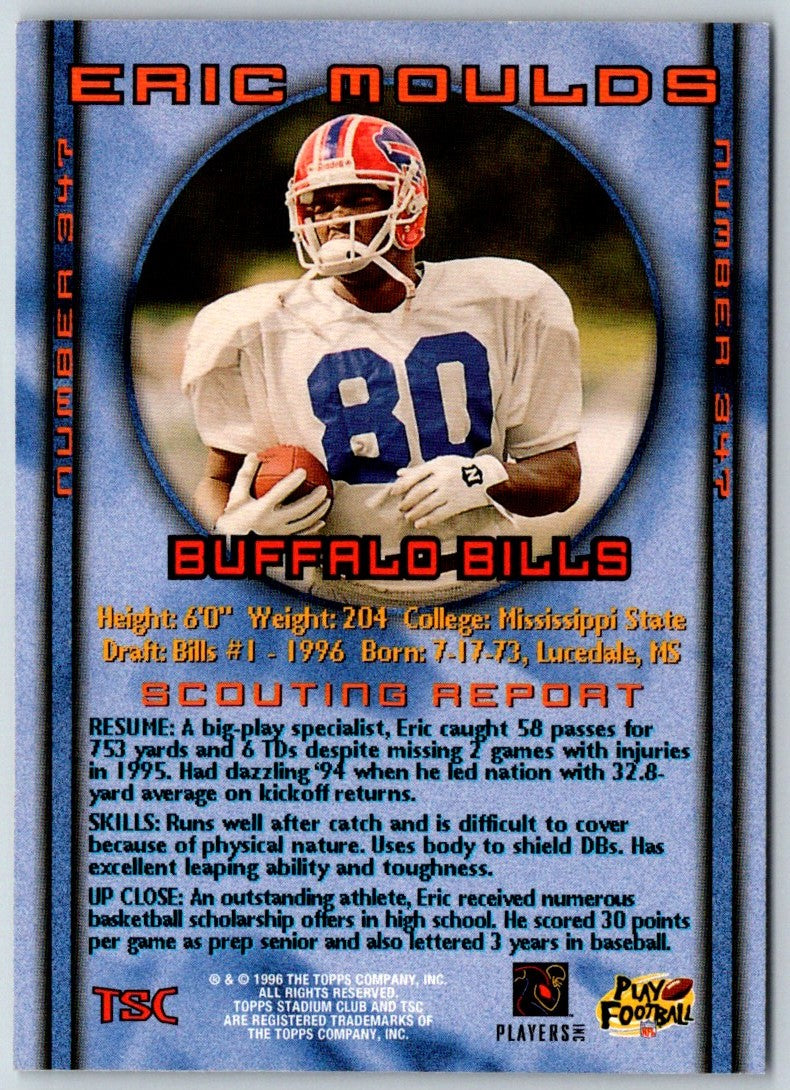1996 Stadium Club Eric Moulds