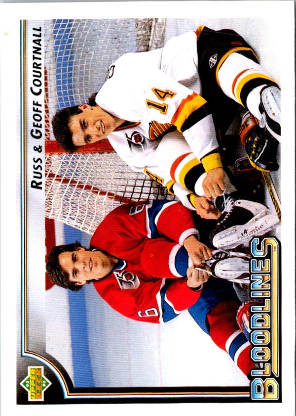 1992 Upper Deck Russ Courtnall/Geoff Courtnall #39