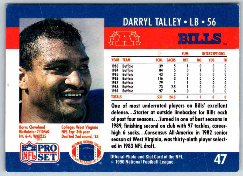 1990 Proset Darryl Talley