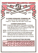 1981 Donruss Al Cowens