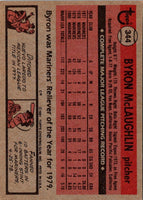 1981 Topps Byron McLaughlin #344