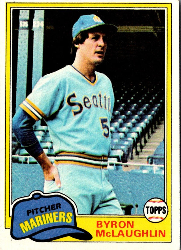 1981 Topps Byron McLaughlin #344