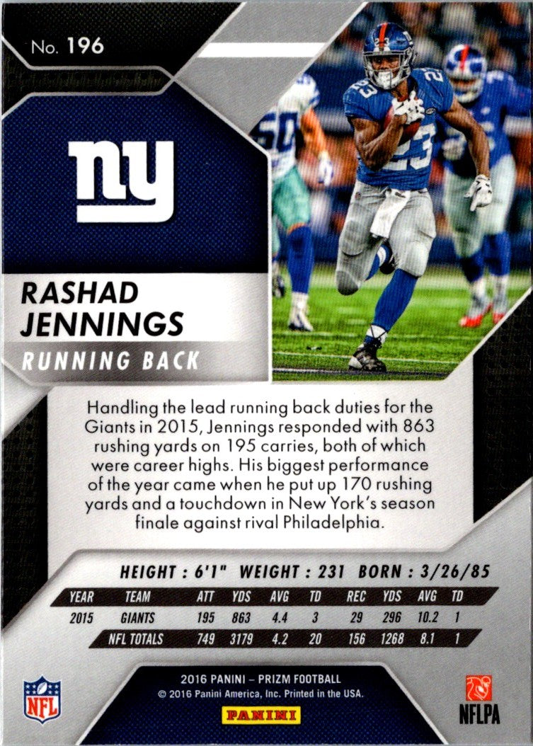 2016 Panini Prizm Rashad Jennings