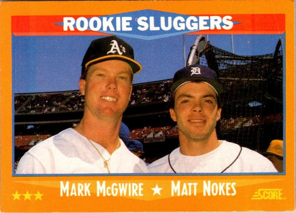 1988 Score Rookie Sluggers (Mark McGwire/Matt Nokes) #648