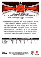 2012 Topps Jabaal Sheard #114