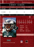 2001 Playoff Absolute Memorabilia Corey Simon #71