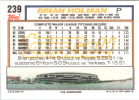 1992 Topps Brian Holman #239