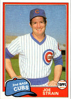 1981 Topps Traded Joe Strain #837