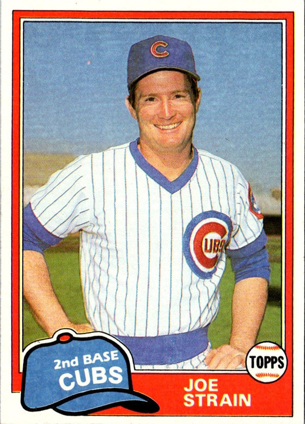 1981 Topps Traded Joe Strain #837