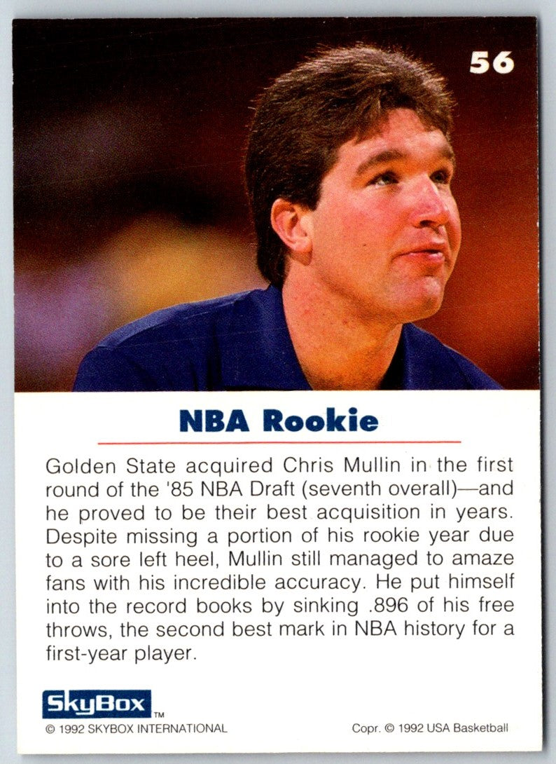 1992 SkyBox USA Chris Mullin