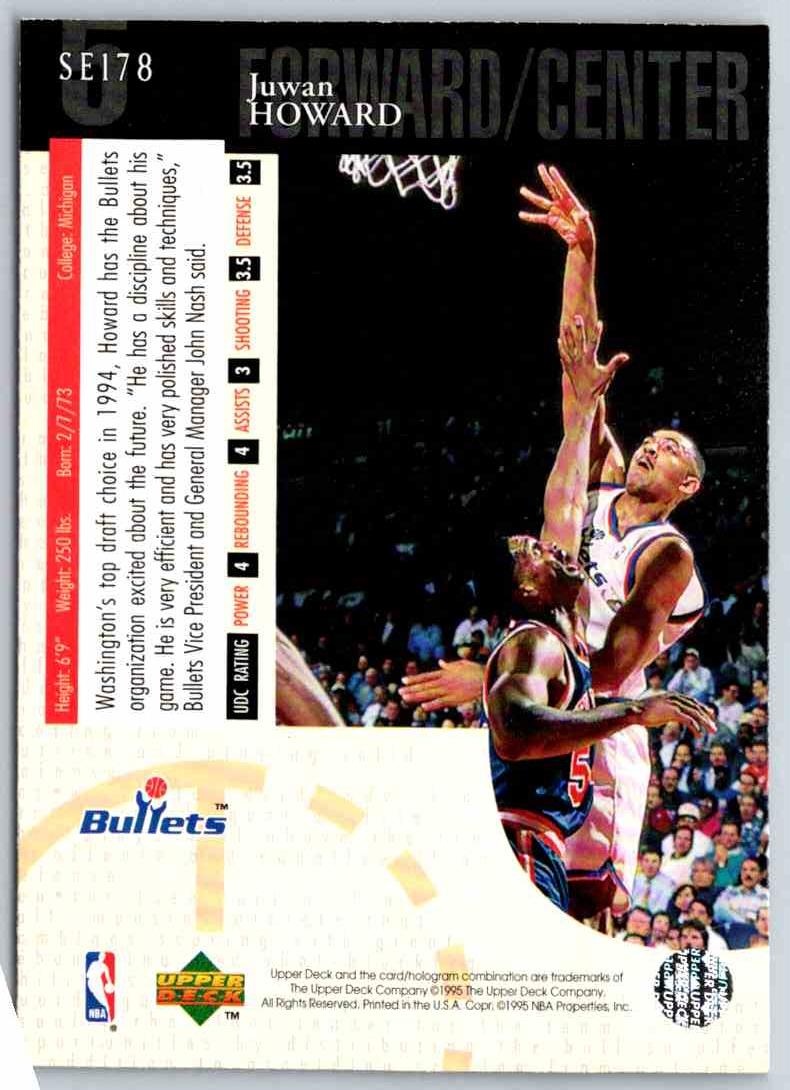 1995 Upper Deck Juwan Howard