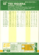 1987 Fleer Star Stickers Ted Higuera