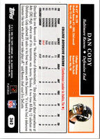 2005 Topps 50th Anniversary Rookies Dan Cody #362