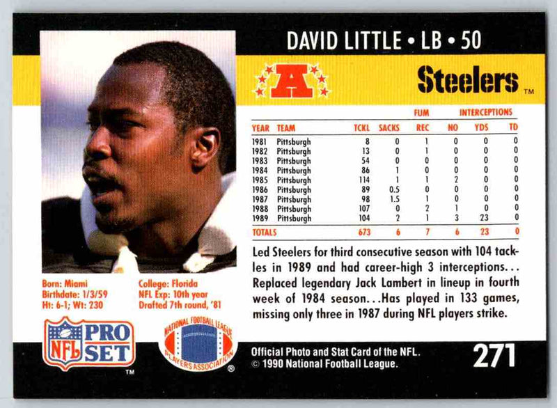 1990 Pro Set David Little