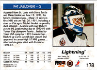 1992 Pro Set Pat Jablonski #178