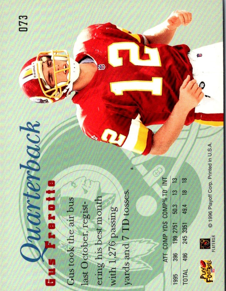 1996 Playoff Prime Gus Frerotte