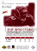 2001 Upper Deck Top Tier Peter Warrick