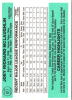 1984 Donruss Joey McLaughlin #617