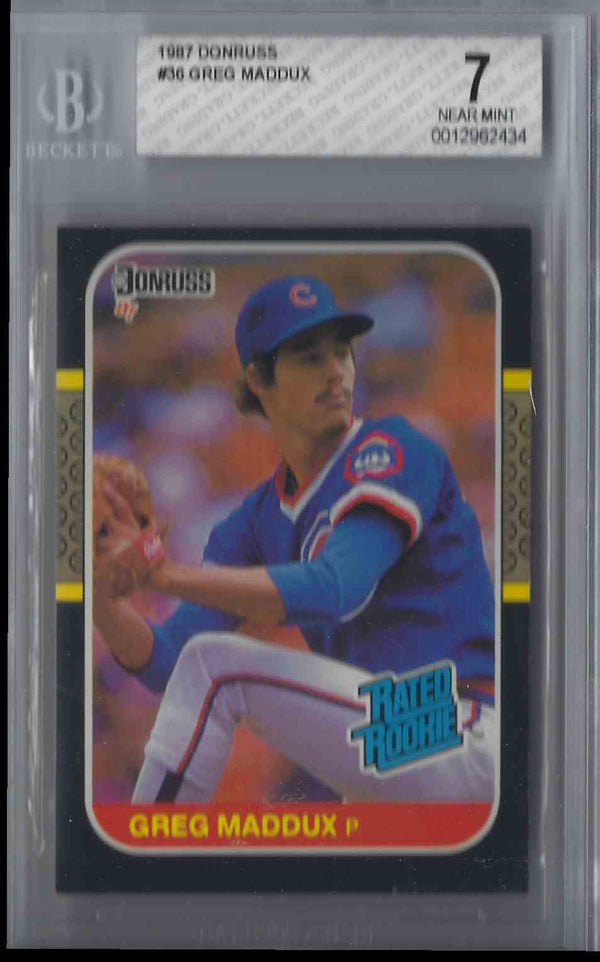 1987 Donruss Greg Maddux #36 Rookie