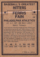 1982 TCMA Baseball's Greatest Hitters Ferris Fain #43