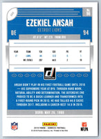 2018 Donruss Press Proof Blue Ezekiel Ansah #96