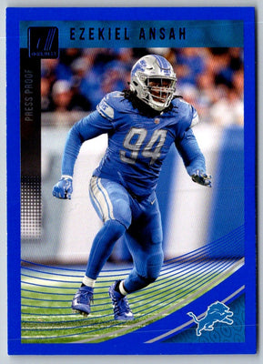 2018 Donruss Press Proof Blue Ezekiel Ansah #96