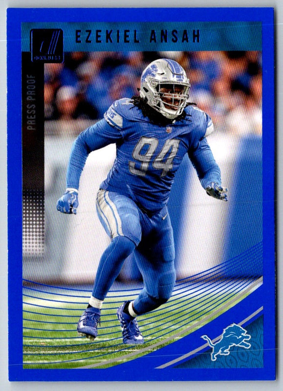 2018 Donruss Press Proof Blue Ezekiel Ansah #96