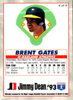 1993 Jimmy Dean Rookies Brent Gates #4