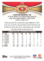 2012 Topps Carlos Rogers #172