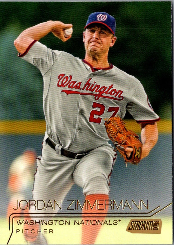 2015 Stadium Club Jordan Zimmermann #42