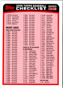 2006 Topps Checklist Red Checklist Checklist