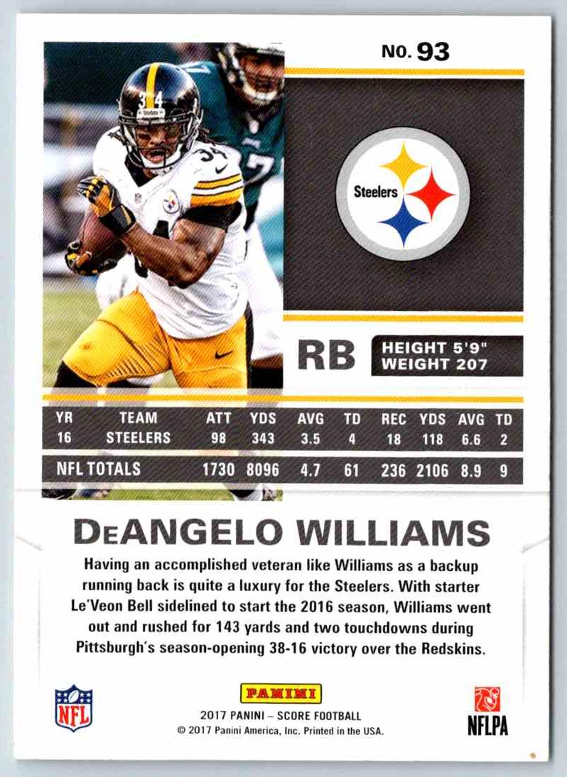2017 Score DeAngelo Williams