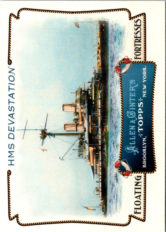 2011 Topps Allen & Ginter Floating Fortresses HMS Devastation #FF18