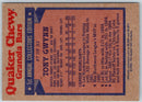 1986 Topps Quaker Granola Tony Gwynn