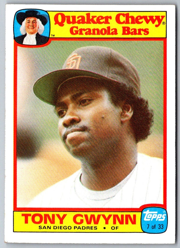 1986 Topps Quaker Granola Tony Gwynn #7