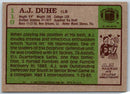 1985 Topps A.J. Duhe