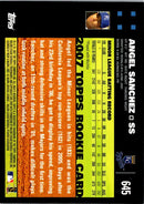 2007 Topps Angel Sanchez