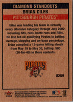 2002 Fleer Tradition Update Brian Giles #U289