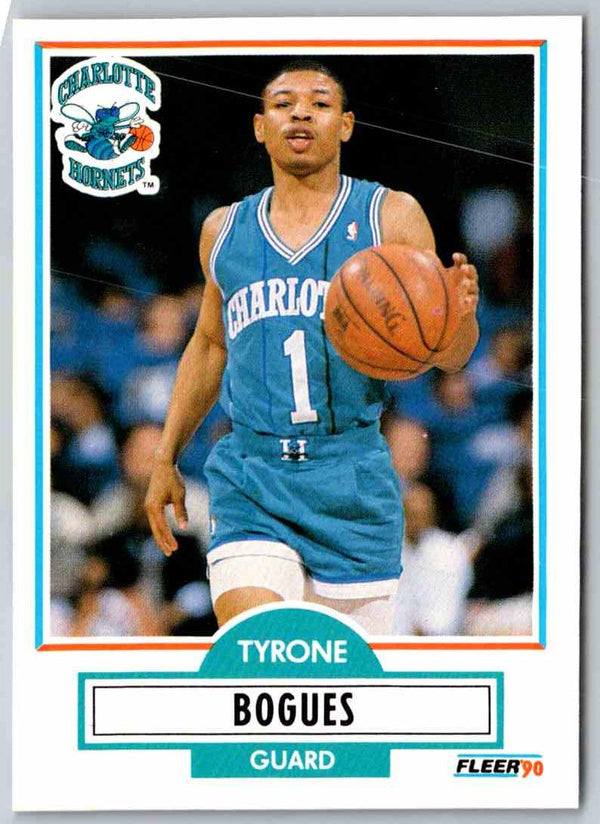 1990 Fleer Tyrone Bogues #16