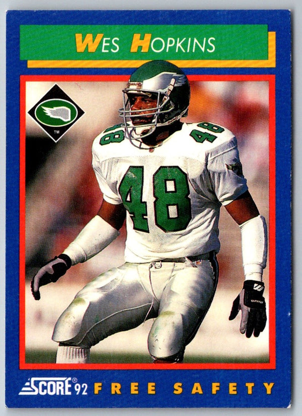 1992 Score Wes Hopkins #72