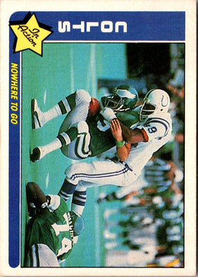 1985 Fleer Team Action Stickers Kansas City Chiefs Helmet #NNO