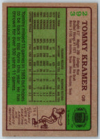 1984 Topps Tommy Kramer #293
