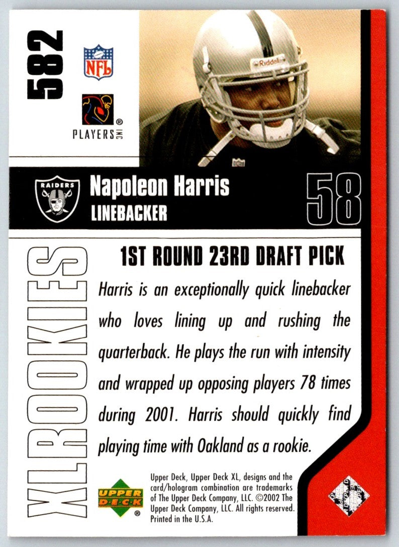 2002 Upper Deck XL Napoleon Harris