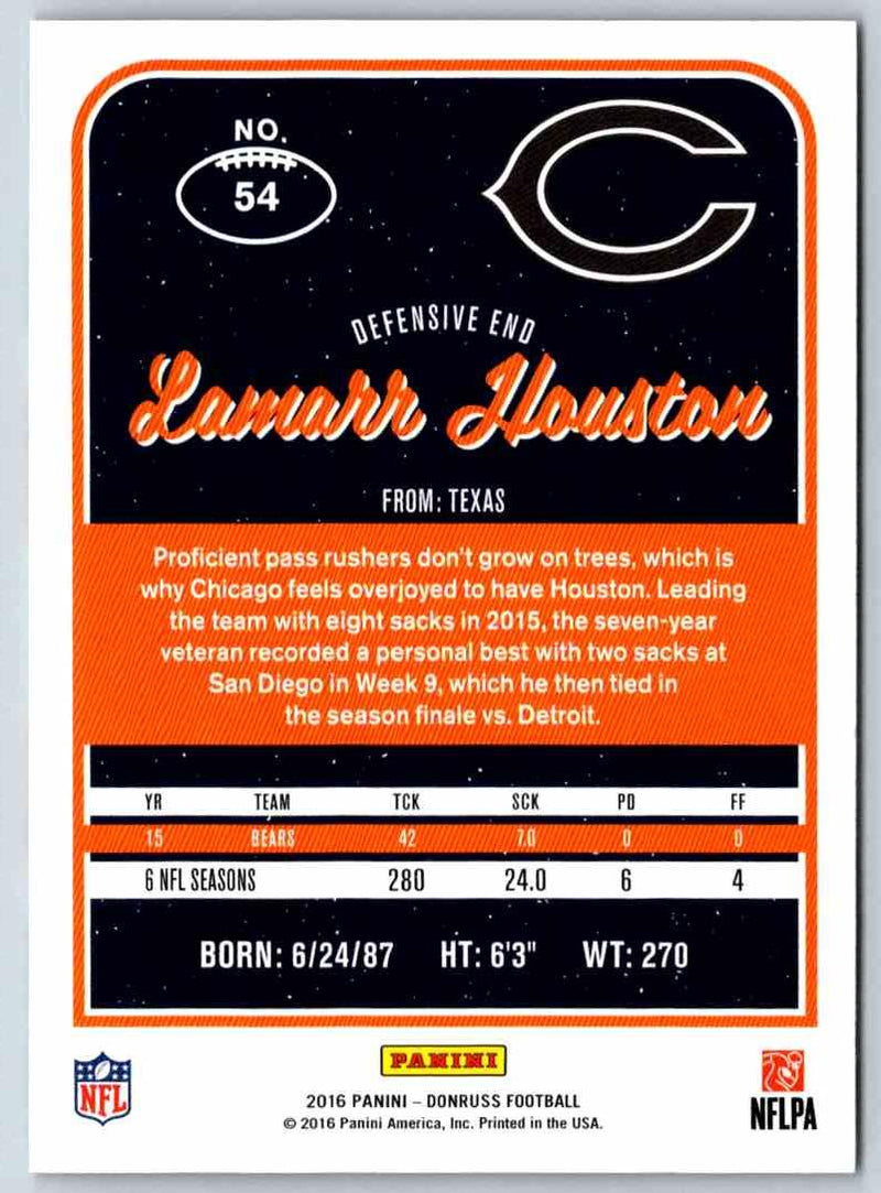 2016 Donruss Lamarr Houston