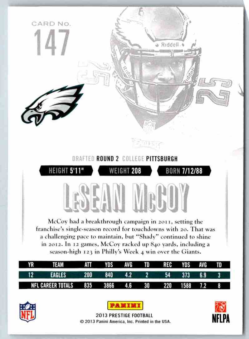 2014 Prestige Lesean Mccoy