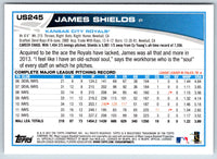2013 Topps Update James Shields #US245