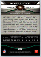 2011 Topps Platinum Daniel Thomas #44 Rookie