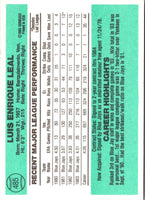 1984 Donruss Luis Leal #485