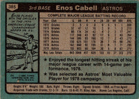 1980 Topps Enos Cabell #385